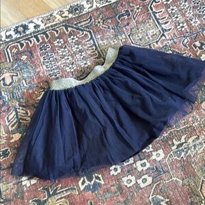 Hanna Andersson Navy Blue Tulle Skirt